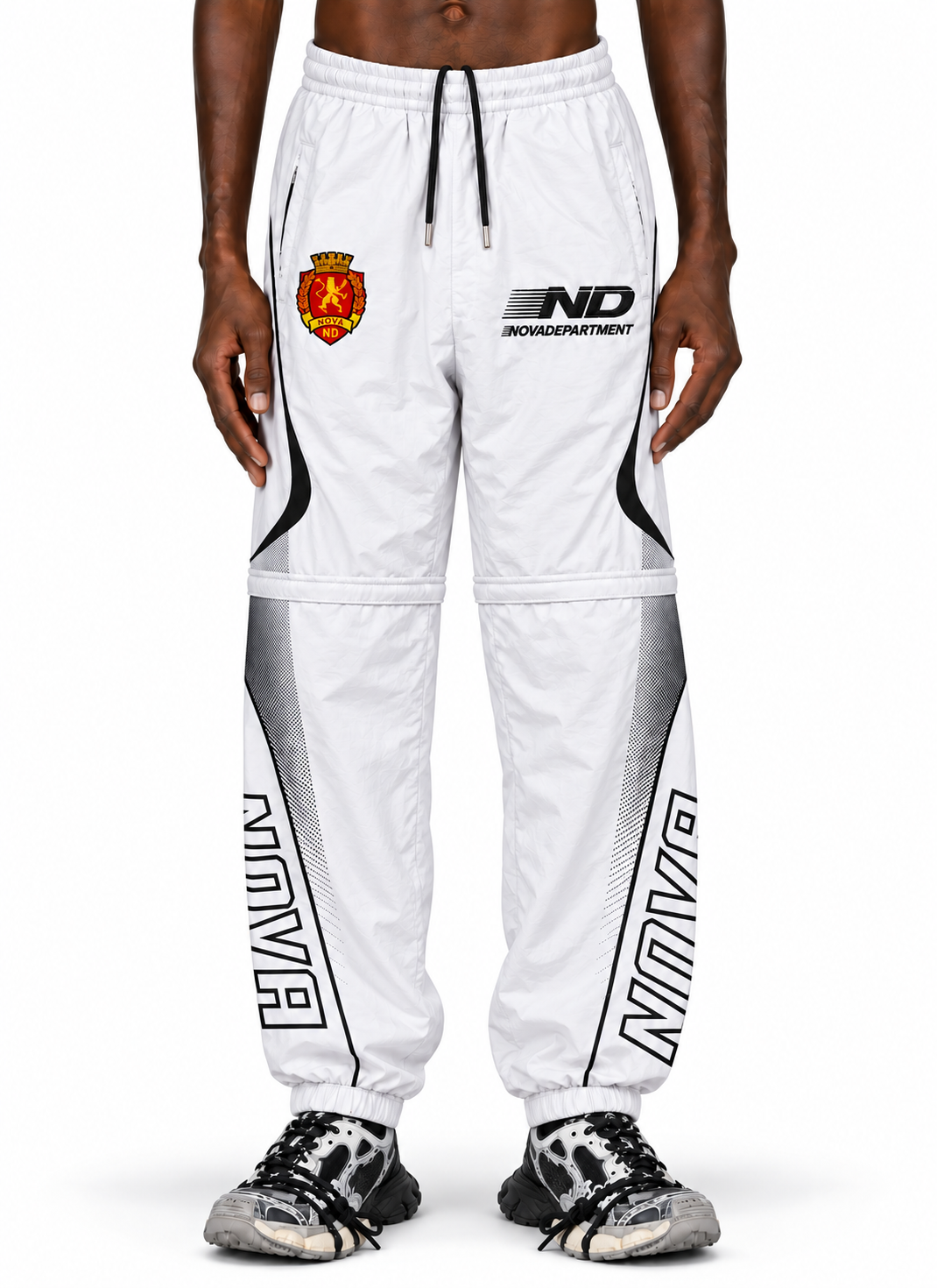 NOVA TRACK PANTS (WHITE)